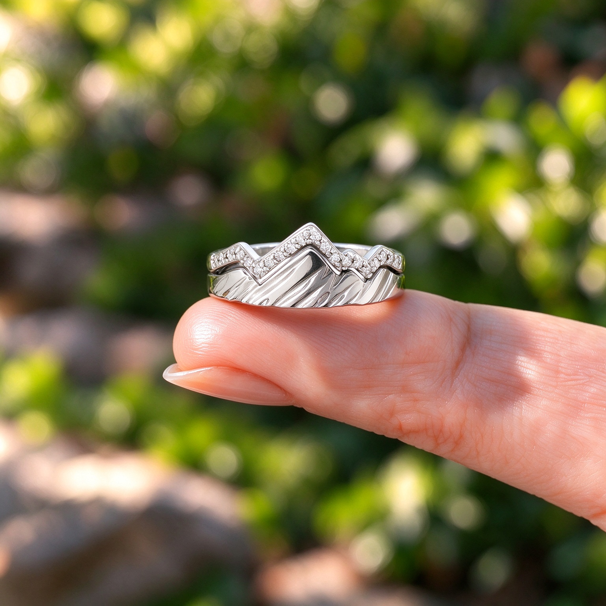 Keep Climbing Mountain Ring