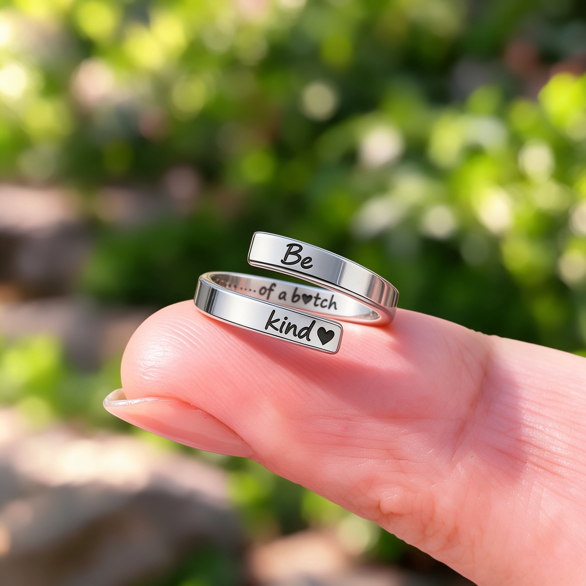 Be Kind Mantra Ring