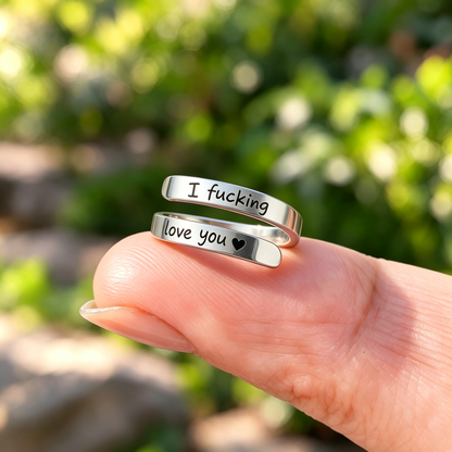For My Wife-F**king Love You Adjustable Ring