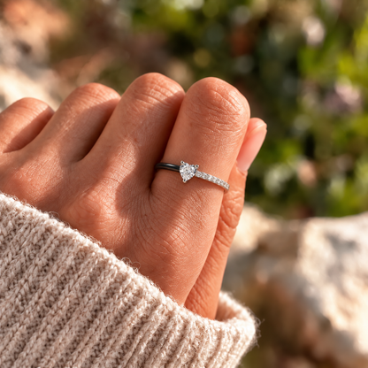 Like Mother Like Daughter Heart Matching Ring