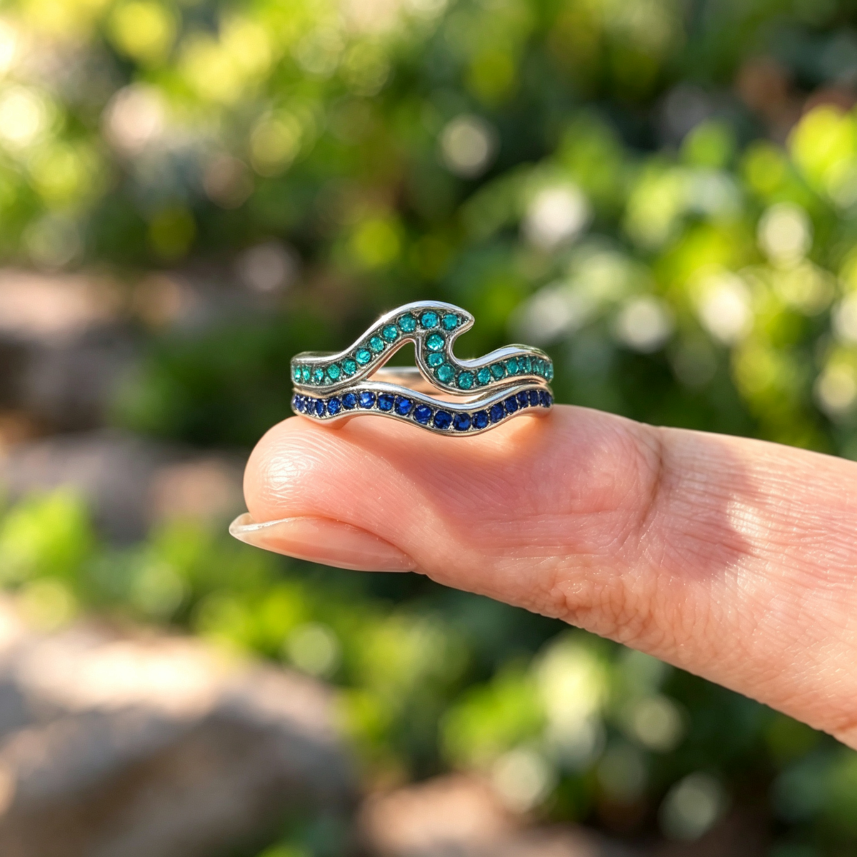 Dual‑Ocean Wave Ring