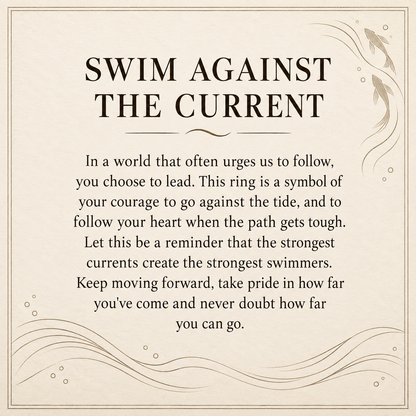 Swim Against The Current Ring