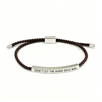 Don't Let The Hard Days Win Inspire Accent Bracelet