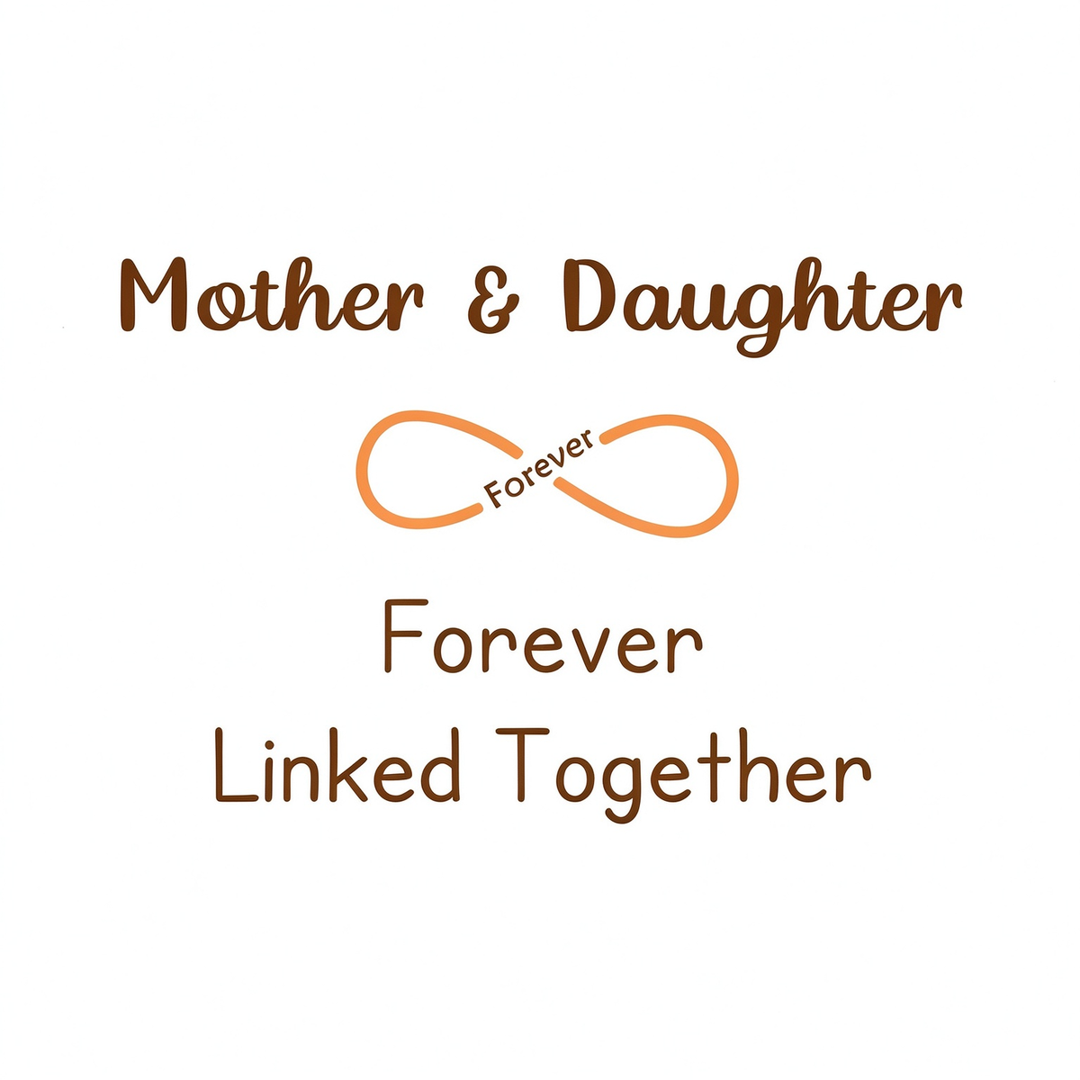 Mom & Daughter Infinity Ring