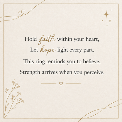 Faith Cross Adjustable Wrap Ring