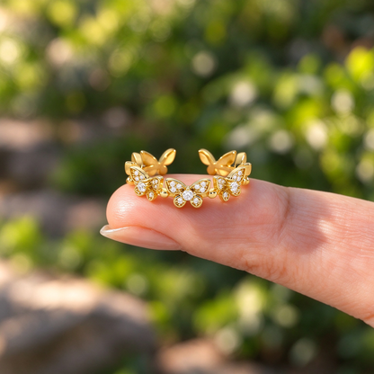 Dainty Butterfly Adjustable Open Ring