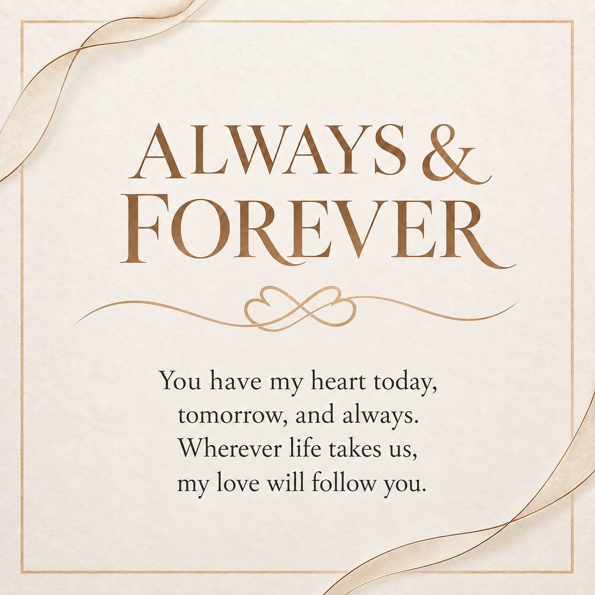 925 Sterling Silver Always & Forever Heart Necklace