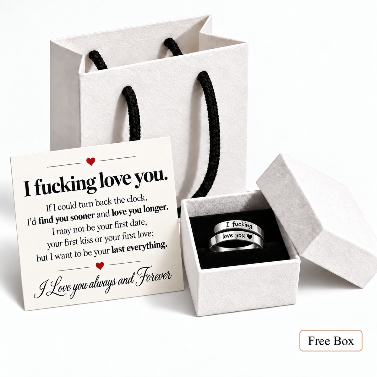 For My Wife-F**king Love You Adjustable Ring