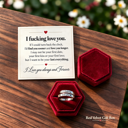 For My Wife-F**king Love You Adjustable Ring