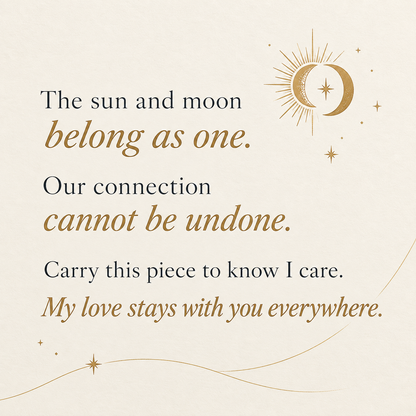 For My Wife-Day & Night Sun Moon Stackable Necklace Set