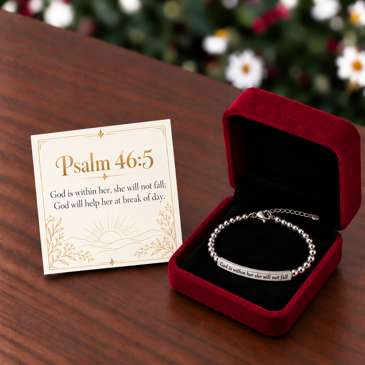 God Is Within Her Bracelet