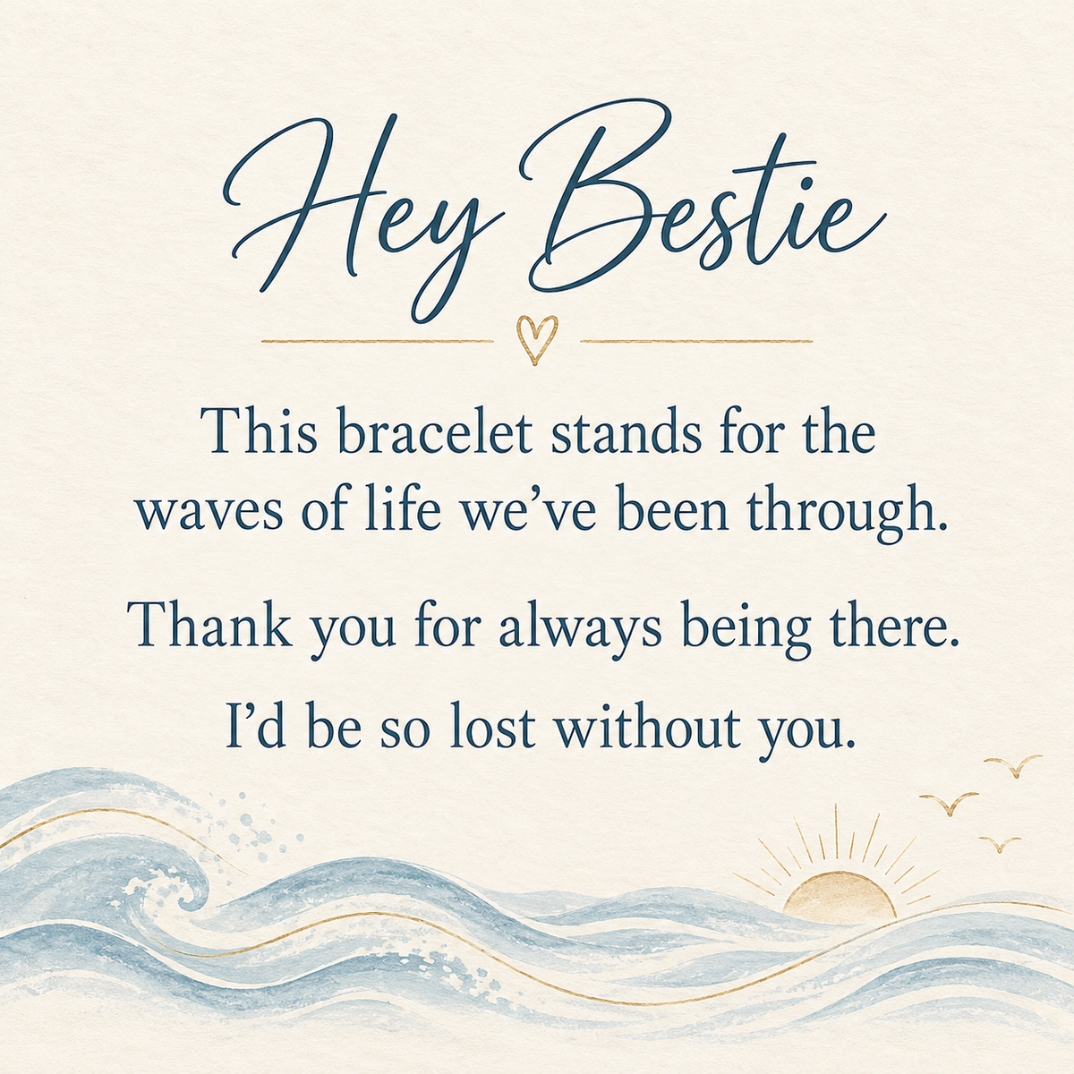 Dainty Blue Stone Wave Bracelet