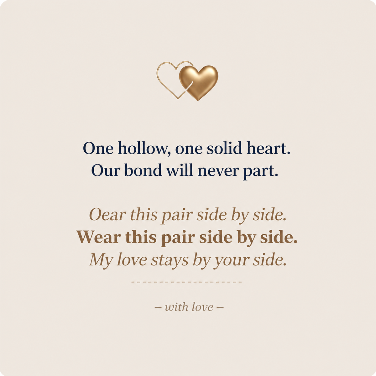 Mom & Daughter-Hollow & Solid Heart Matching Bracelet