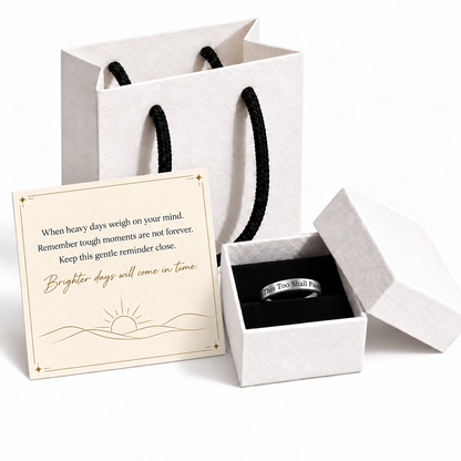 This Too Shall Pass Engraved Ring