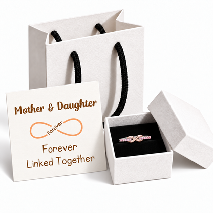 Mom & Daughter Infinity Ring