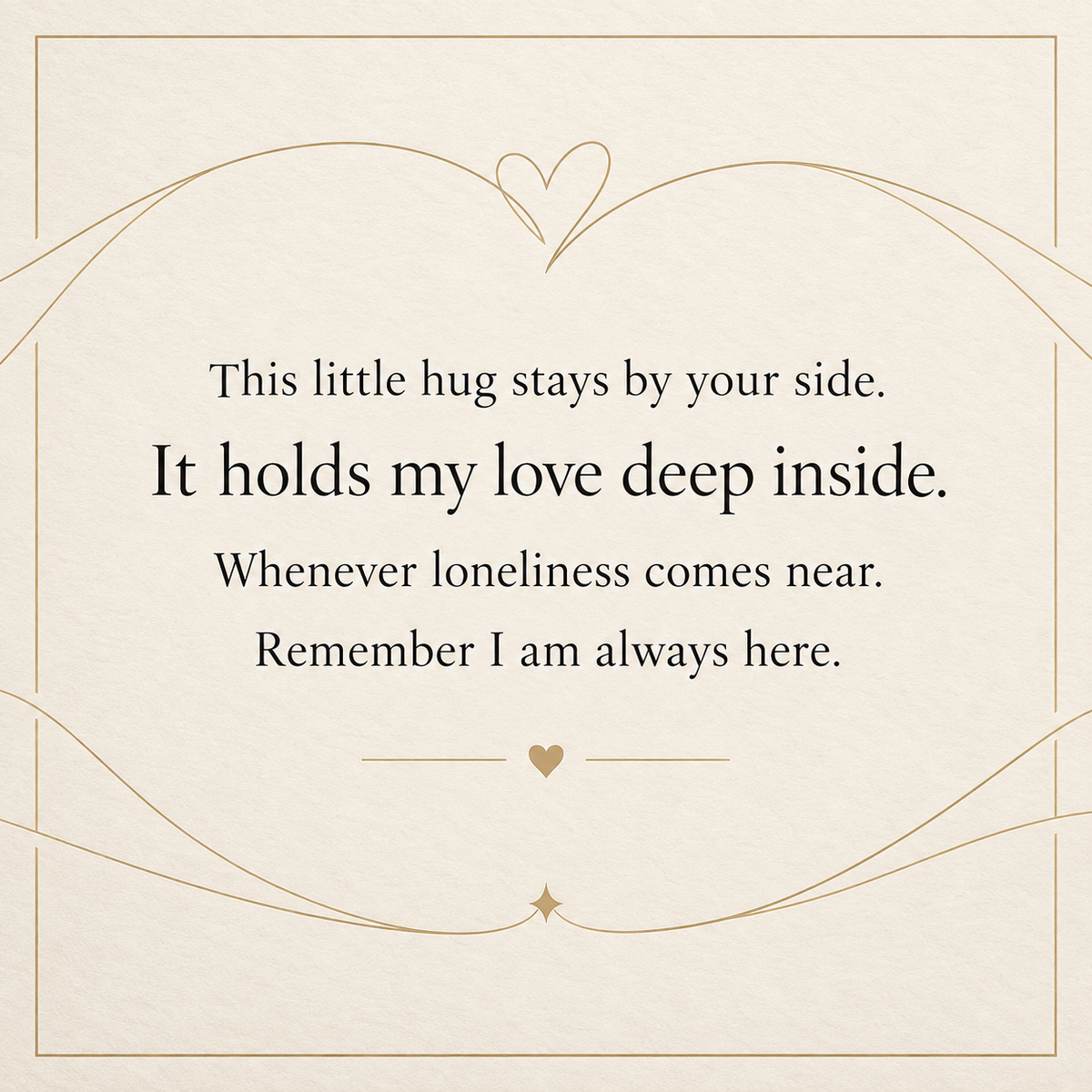Hugging Hands Open Ring | I Miss You