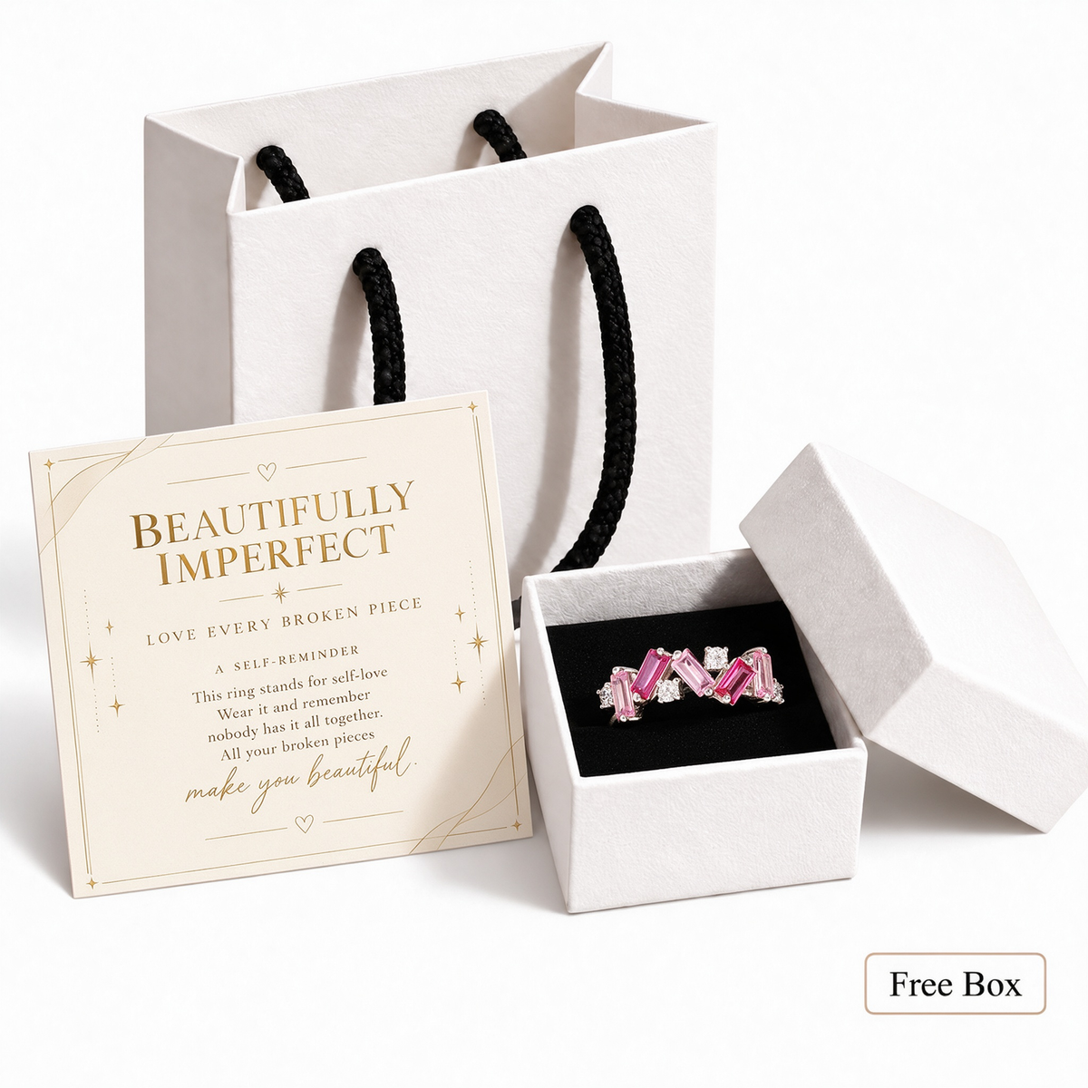 Beautifully Imperfect – Self-Love Sterling Silver Ring