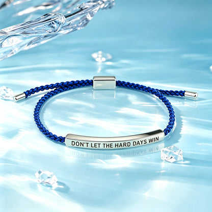 Don't Let The Hard Days Win Inspire Accent Bracelet