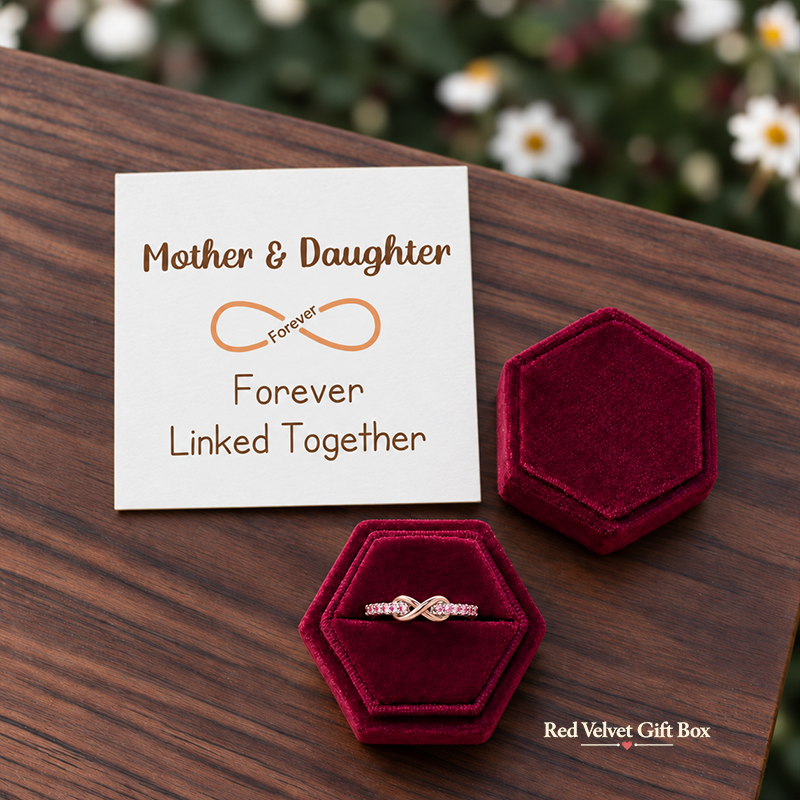 Mom & Daughter Infinity Ring