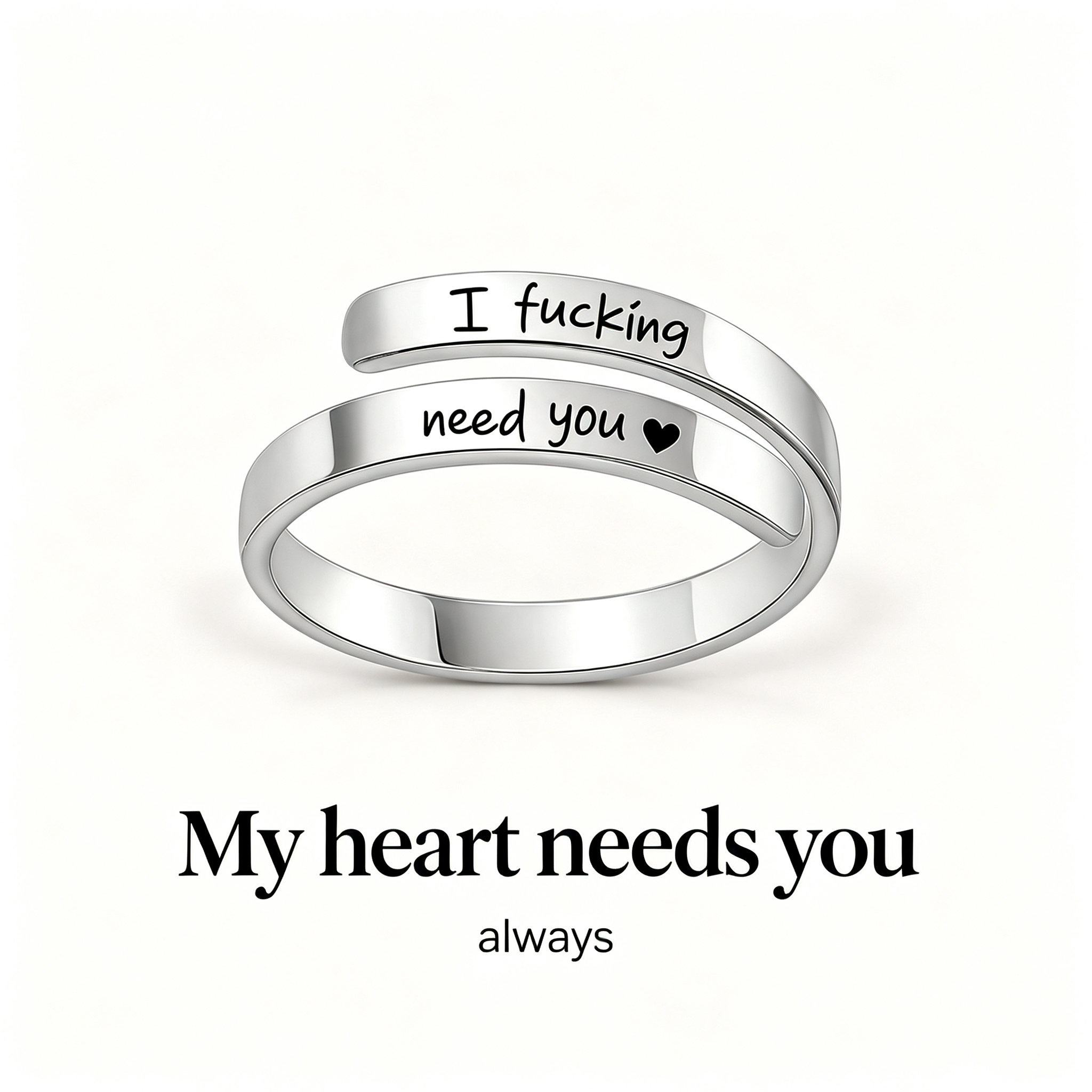 Best Friend-F**king Need You Adjustable Ring