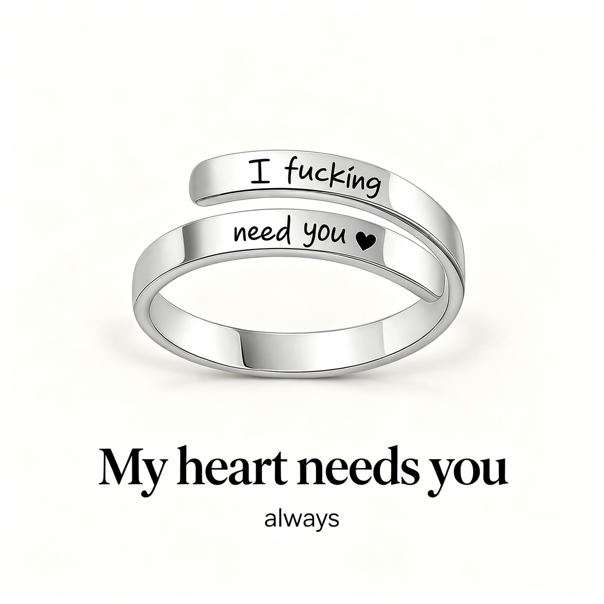 Best Friend-F**king Need You Adjustable Ring