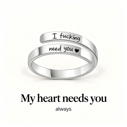 Best Friend-F**king Need You Adjustable Ring