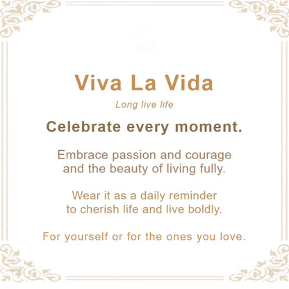 Viva La Vida Open Ring-Live Fearlessly