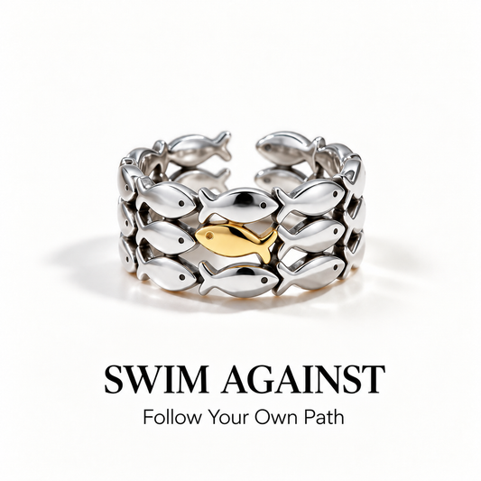 Swim Against The Current Ring