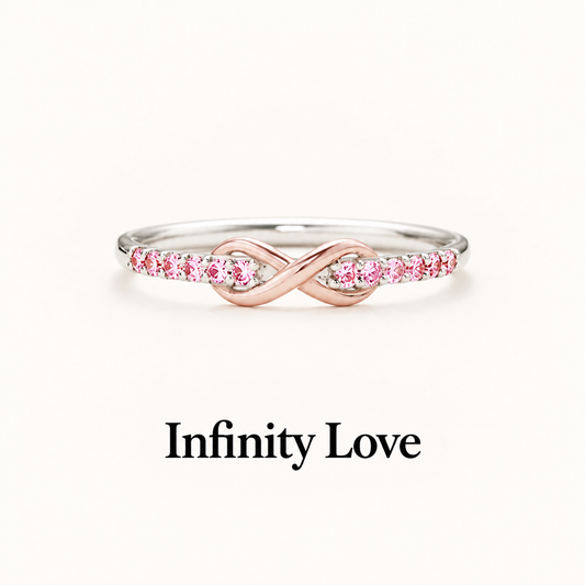 Mom & Daughter Infinity Ring
