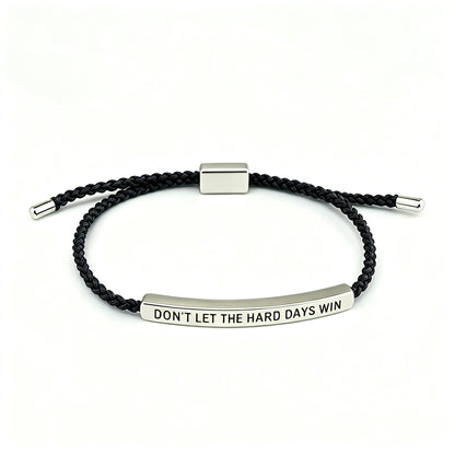 Don't Let The Hard Days Win Inspire Accent Bracelet