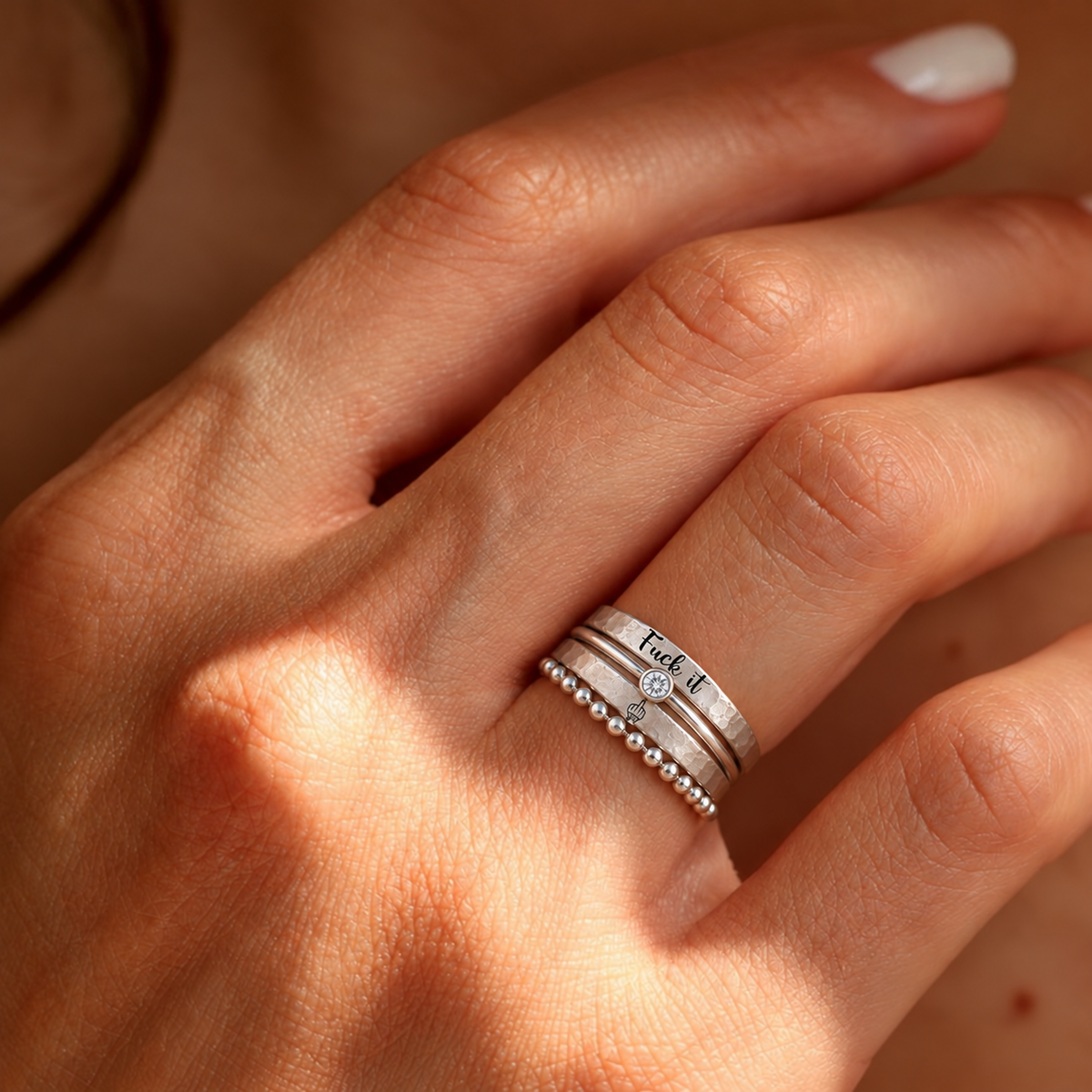 Fuck It Ring for Tired-Ass Women