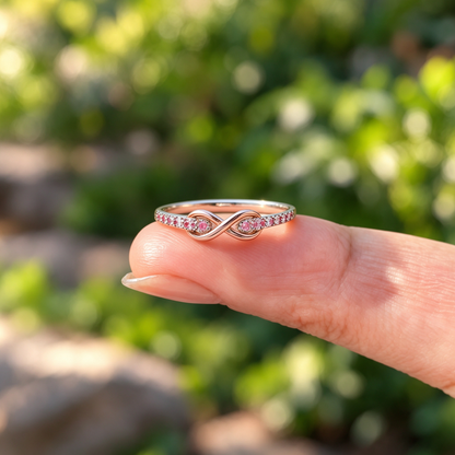 Mom & Daughter Infinity Ring